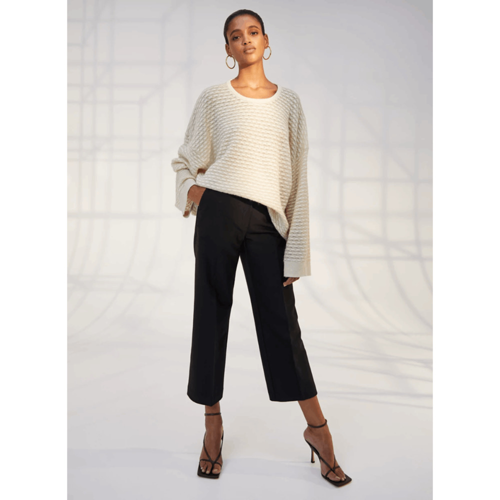 Aritzia 1-01 BABATON Balboa Sweater Crewneck metallic sweater oversized italy XS - Picture 8 of 8